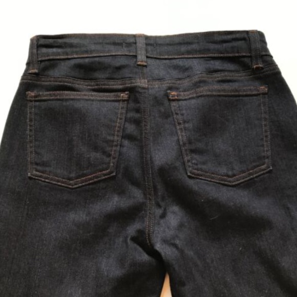 Eileen Fisher Skinny Ankle Stretch Jeans Denim Womens 0 Blue Dark Wash Organic - Picture 8 of 10